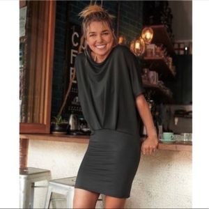 ATHLETA Pronto Pleated Dress in Gray Size Small